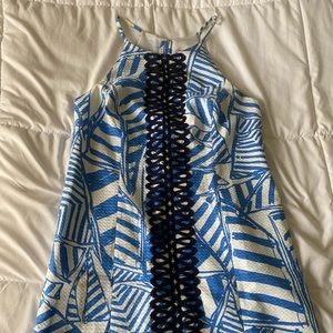 Lilly Pulitzer Blue Yacht Sea Shift Dress
